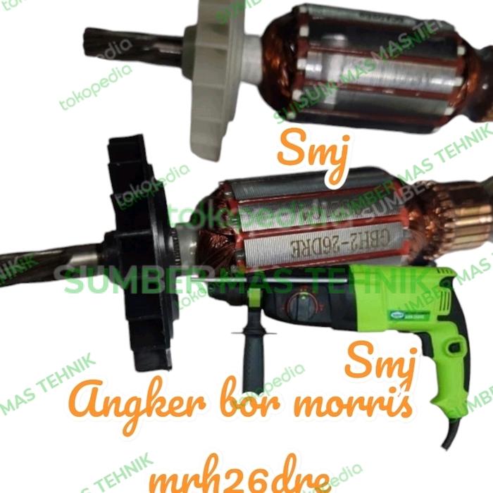 Gambar Angker bor rotary hammer morris mrh26dre kw armature rotor moris mrh26 dari SUMBER MAS TEHNIK undefined Tokopedia