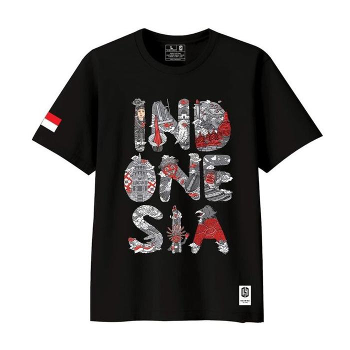 Gambar Kaos Indonesia Spesial Kemerdekaan S-6XL Pria Wanita Big Size Jumbo Ready Stock Bahan catton Combed Asli S M L XL 2XL 3XL 4XL 5XL 6XL READY warna hitam putih merah bisa request warna lain dan custom sablon - Hitam, S dari As Store 1. undefined Tokopedia