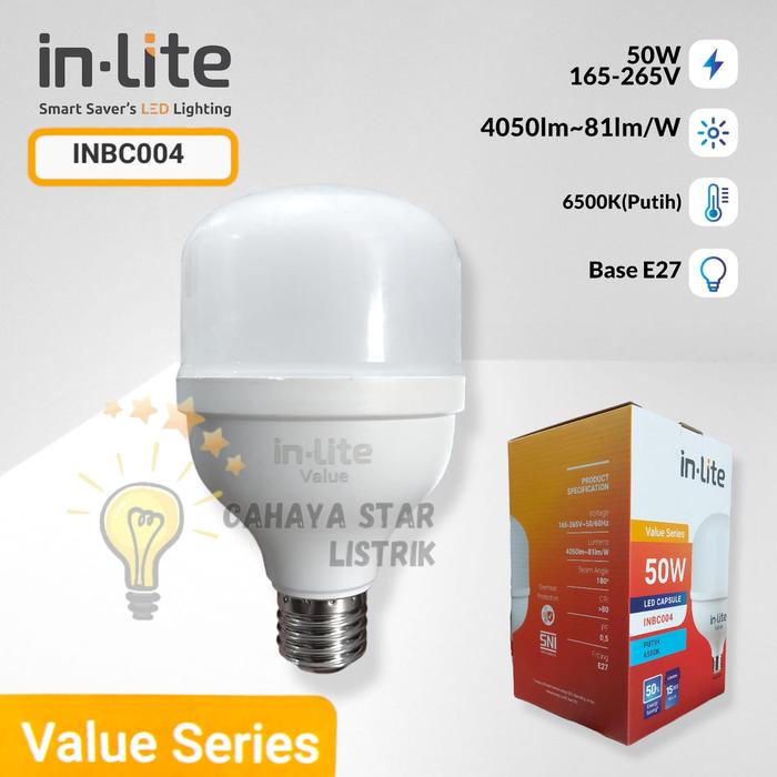 Gambar Lampu In-Lite InLite LED Capsule Value 50W 50Watt 50 Watt INBC002 - INBC004-50 WATT dari Cahaya Star Listrik undefined Tokopedia