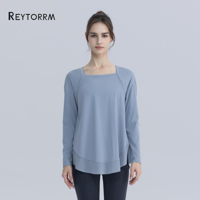 Gambar Reytorrm Baju Olahraga Wanita Lengan Panjang T-Shirt polo kemeja Sport - Biru Muda, L:60-65kg dari Reytorrm Sport undefined Tokopedia