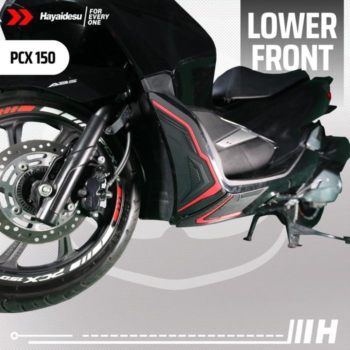 Gambar Hayaidesu Lower Front Body Protector Cover Honda PCX - Merah dari Hayaidesu Indonesia undefined Tokopedia