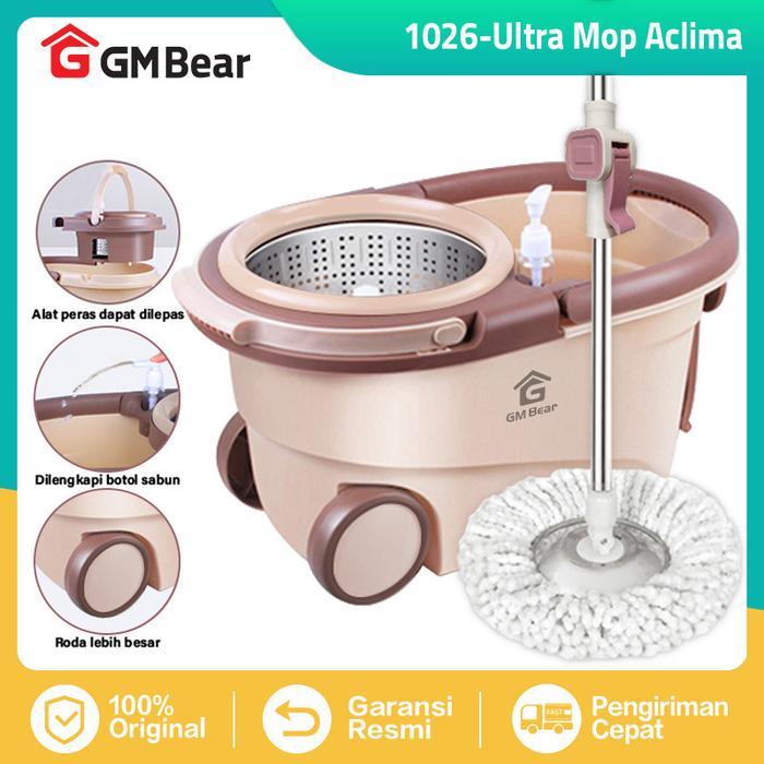 Gambar GM Bear Alat Pel Lantai Ultra Mop Aclima 1026 Brown - 1026-Brown dari GM Bear undefined Tokopedia