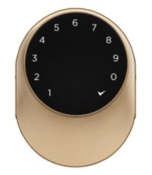 Gambar Kunci Digital Door Lock Oval - One Touch Smart Lock - Gold dari Sicurezza Solutions undefined Tokopedia