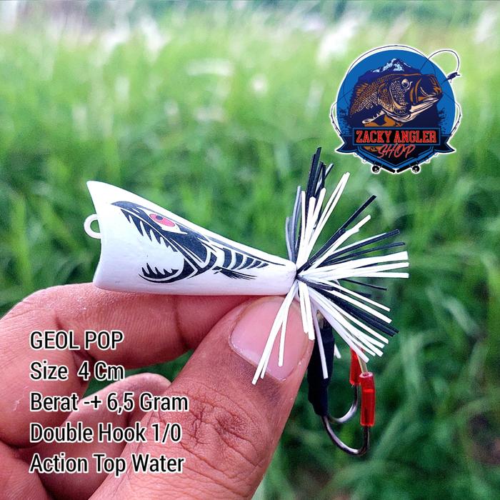 Gambar Geol Pop 4 Cm Umpan Casting Gabus - Putih dari Zacky Angler Shop undefined Tokopedia