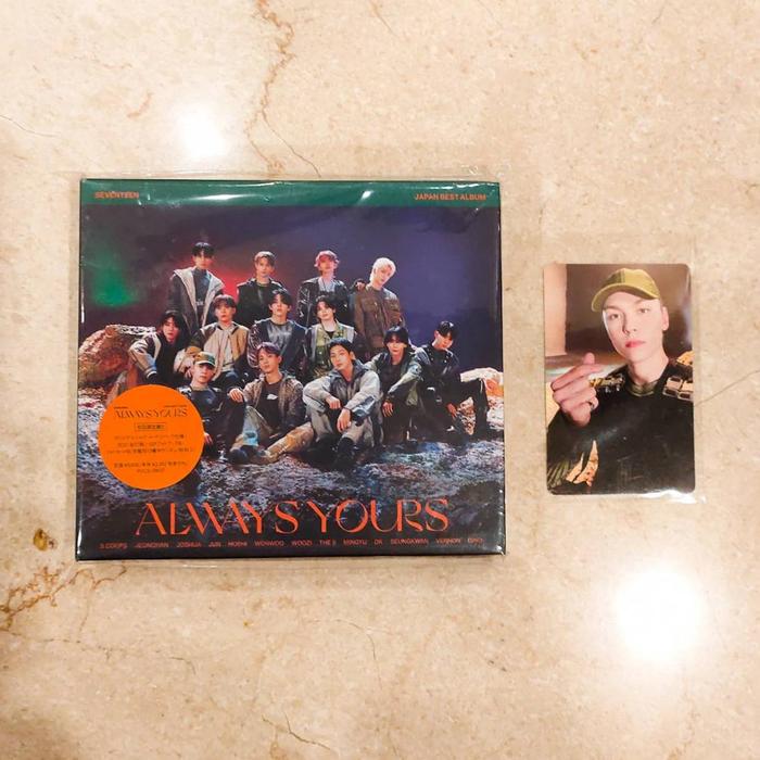 Gambar [Ready] Pc Album Always Yours Seventeen Always Yours Joshua Jun Woozi The8 Mingyu Seungkwan Vernon Dino Lim A/B/C/D Album Unsealed #Bebasongkir - LIM B + VERNON dari Tarama Maju undefined Tokopedia