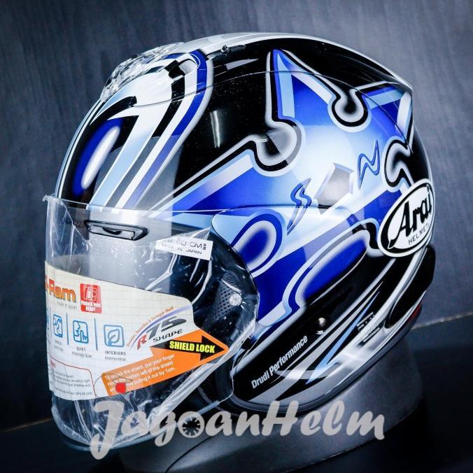 Gambar ARAI HELM VZRAM NAKANO SHURIKEN SILVER | BLACK BLUE | VZ-RAM - VZ RAM OPEN FACE SARDYA76@GMAIL.COM - L dari Helm Kita Bersama undefined Tokopedia