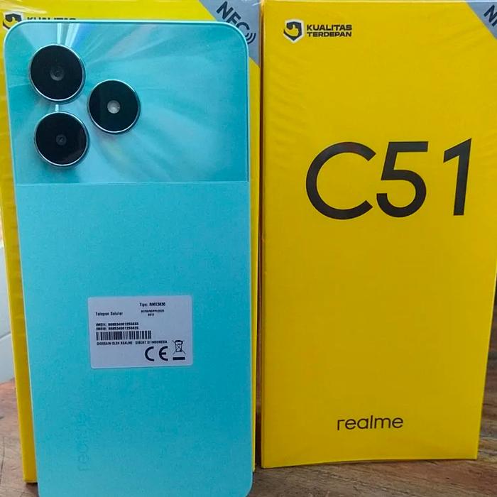 Gambar Realme C51S 6+128 GB kamera 50 mp garansi resmi 1 tahun - Biru, 6+128 GB dari gudang phoncell undefined Tokopedia
