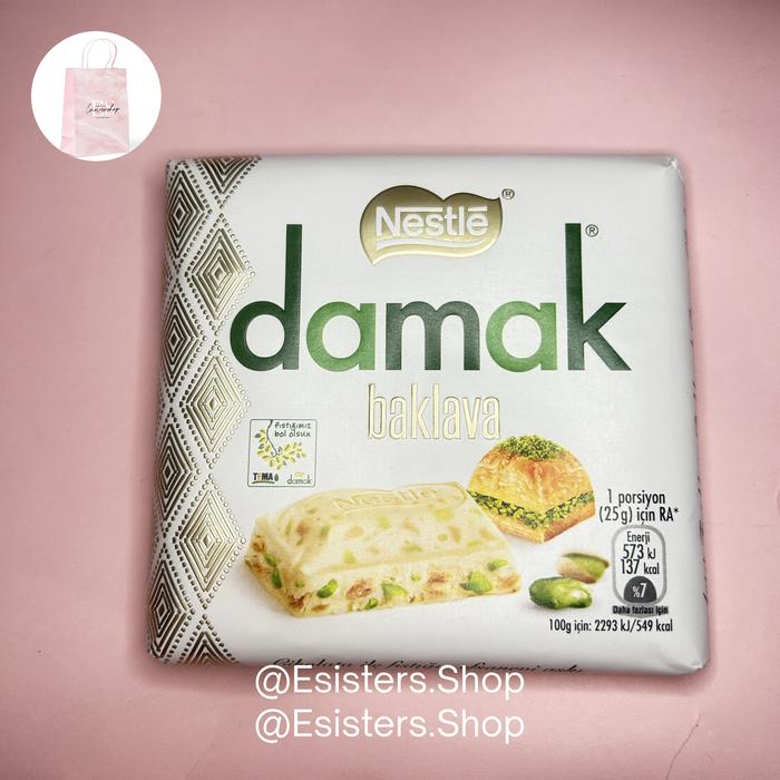 Gambar Coklat Nestle Damak Pistachio Chocolate Turki | Turkish Chocolate - Baklava dari Esisters.Shop undefined Tokopedia
