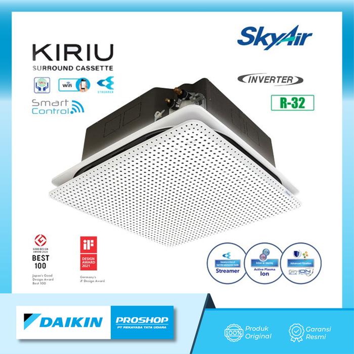 Gambar AC Daikin tipe Cassette Kiriu SCFGAV/Y (Wireless) - 2 PK dari daikin makassar undefined Tokopedia