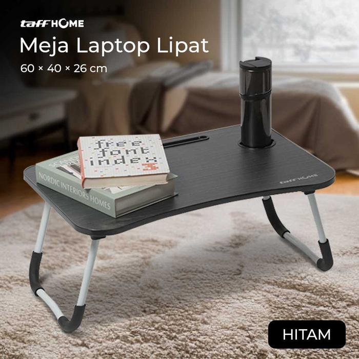 Gambar Meja Lipat Laptop Kasur Foldable Bed Table Kayu Lesehan Minimalis Awet - Hitam B Holder, 60x40cm dari Ghani Gadget Store undefined Tokopedia