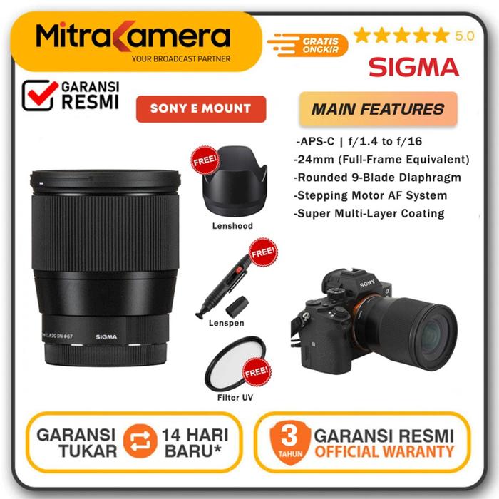 Sigma 16mm DC DN Contemporary Lens for Sony E di Mitrakamera Bandung  Tokopedia