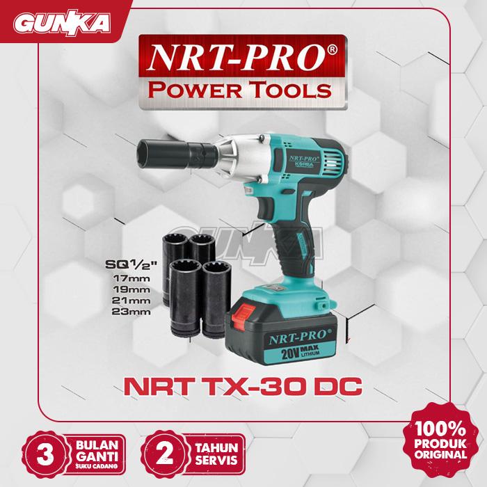 Gambar Brushless Impact Wrench 20V (1/2" 2B1C) NRT-Pro TX30DC Mesin Pembuka Buka Baut Soket Socket Kunci 0.5 Inch Baterai Torsi Besar dari INGCO Tools by GUNKA undefined Tokopedia