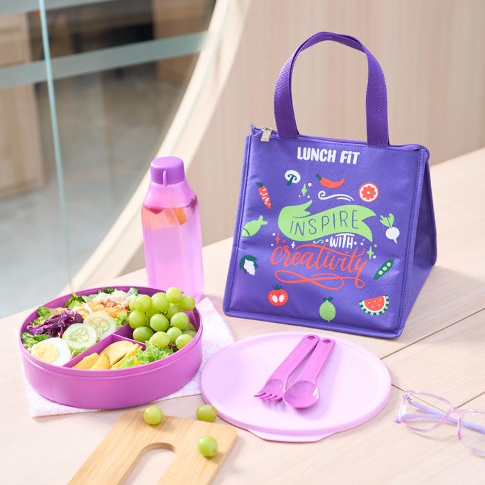 Gambar CPM Zarina Lunch Bag Set Of 4 Pcs / Tas Bekal Makan - Ungu dari CPM Shop_NEW undefined Tokopedia