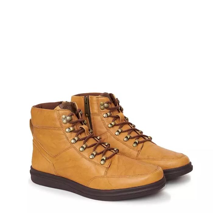 Gambar GINO MARIANI Jago Original Sepatu Boots Casual Pria - Tan, 40 dari Branded Iconic Store undefined Tokopedia