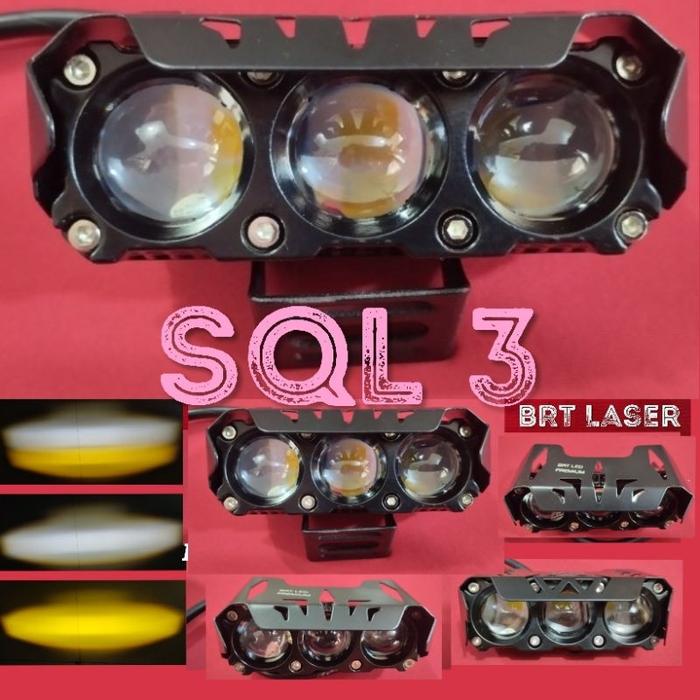 Gambar Lampu Tembak LED Laser SQL 4 mata BRT sorot foglamp 100W motor mobil - SQL 3 dari Grosir Shop Motor GSM undefined Tokopedia