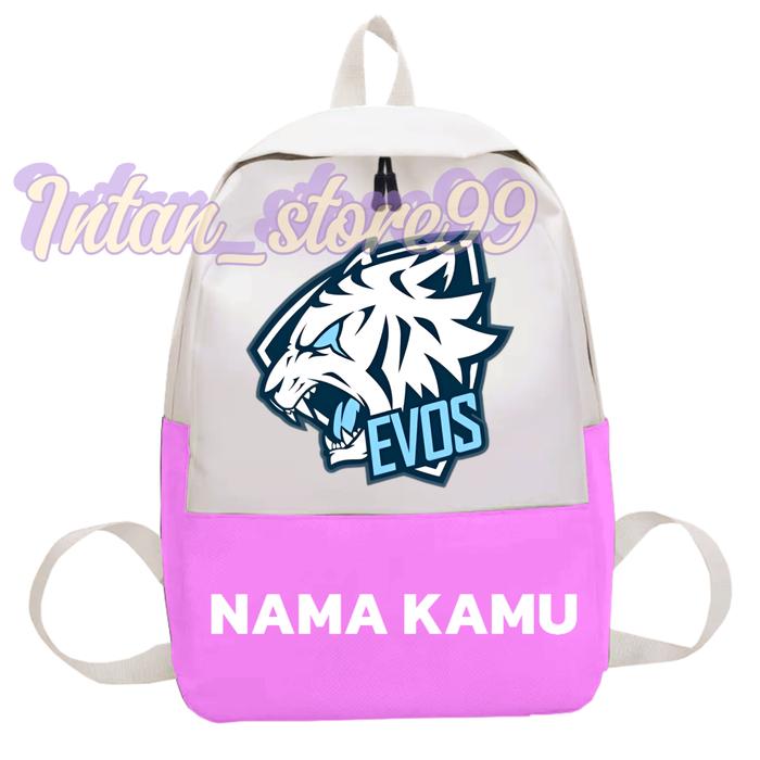 Gambar BISA COD FREE NAMA Tas Anak MOTIF TEAM EVOS E SPORT Tas Ransel Anak - Baby pink dari Intan_store99 undefined Tokopedia