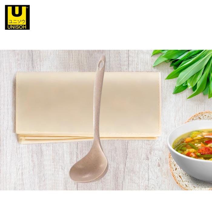 Gambar UNISOH Centong Sayur Sendok Sayur Sop Sendok Es Buah Plastik - CREAM, LARGE dari unisoh undefined Tokopedia