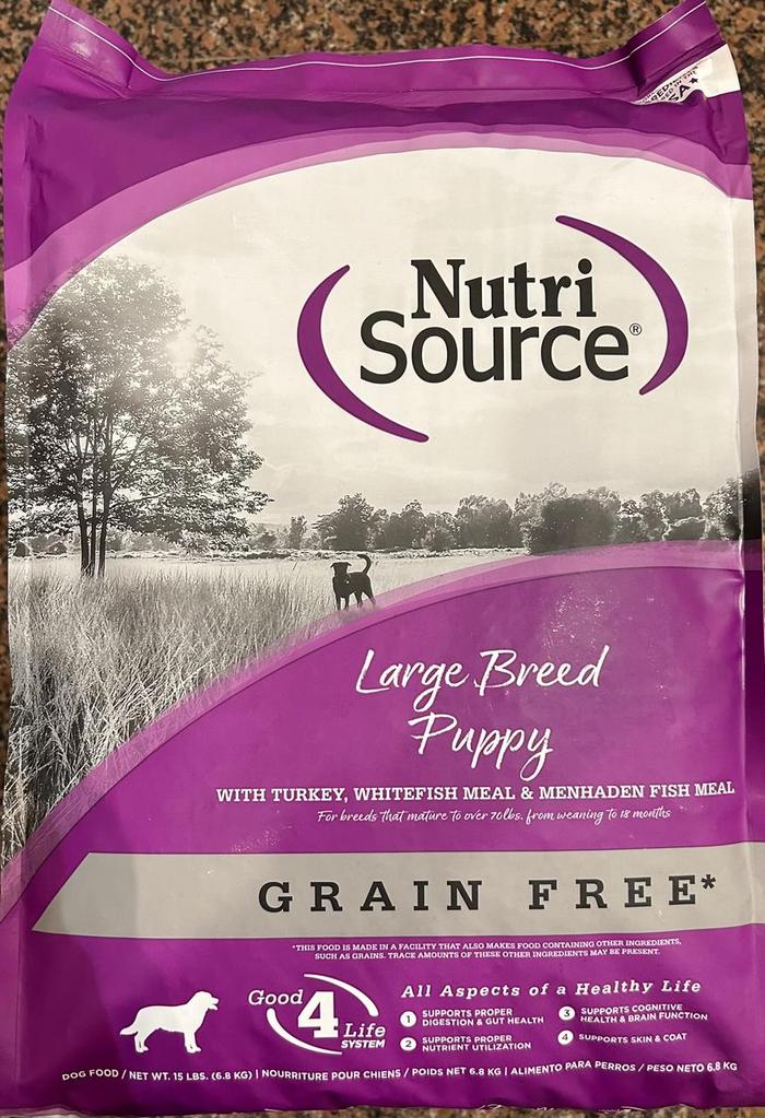Jual Nutri Source Grain Free Dog Food Large Breed Puppy