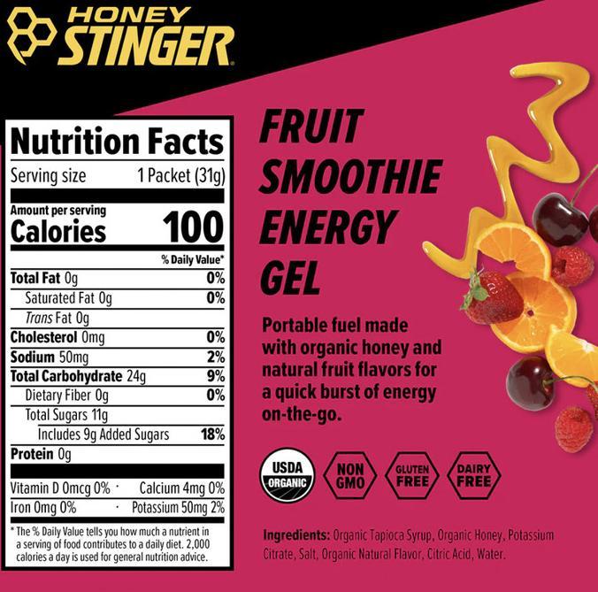 Gambar Original Honey Stinger - Organic Energy Gel - Fruit Smoothie dari Toko Sejahtera Waras undefined Tokopedia