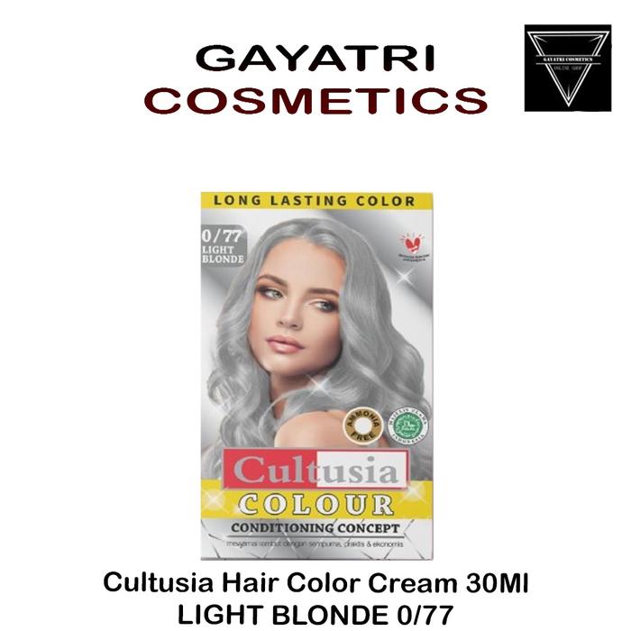 Gambar Cultusia Hair Colour Cream 30 ml - Light Blonde dari gayatri cosmetics undefined Tokopedia