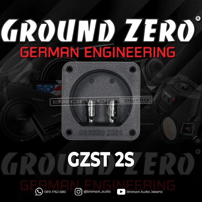 Borne D'enceinte Encastrable Ground Zero GZST 2B - 2 Pôles - Pour Câble Jusqu'à 10 Mm²