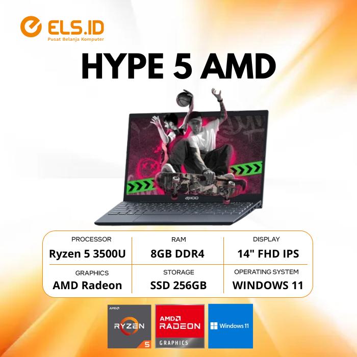 Gambar Axioo MyBook Hype 5 X3 AMD Ryzen 5 3500U 8GB SSD 256GB 14" FHD W11 - Blue dari Els Computer undefined Tokopedia