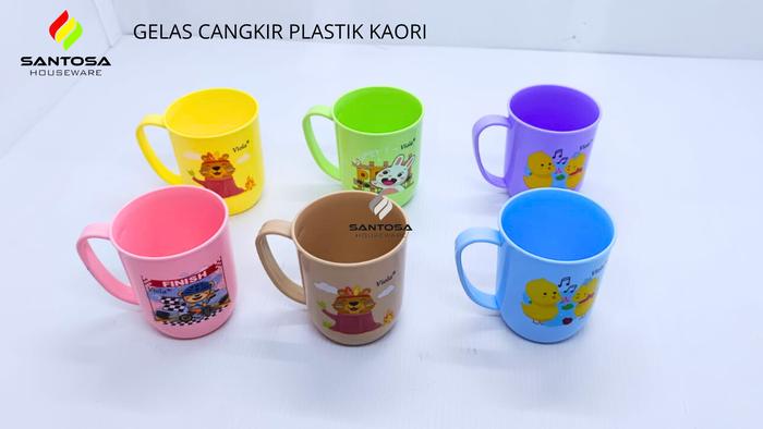 Gambar Gelas Cangkir Plastik Kaori dari Santosa Houseware undefined Tokopedia