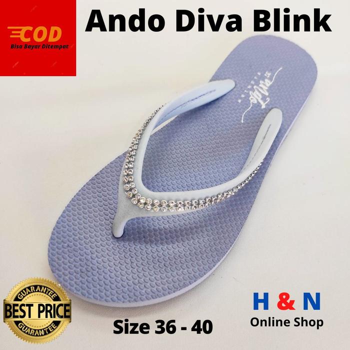Gambar Sandal ANDO DIVA BLINK - Sandal Jepit Wanita Terbaru 2024 - Size 36-40 - Ice Blink, 37 dari H&N Online Shop undefined Tokopedia