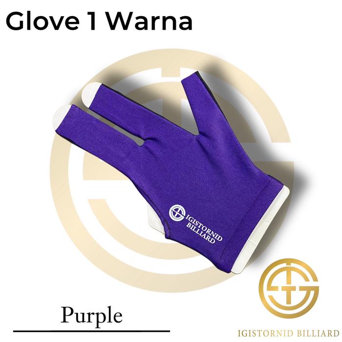 Gambar Hand Glove Billiard - Open Finger - Purple dari IGISTORNID BILLIARD undefined Tokopedia