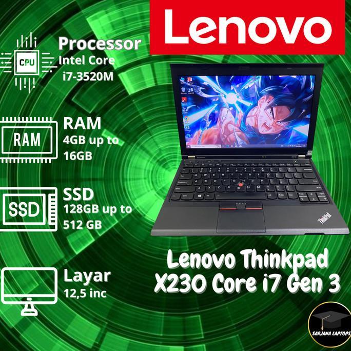 Gambar Laptop Lenovo Thinkpad x230 core i7 gen 3 - ram 16gb - ssd 512gb - ORI - 16GB- SSD 512GB dari Central Tools 2024 undefined Tokopedia