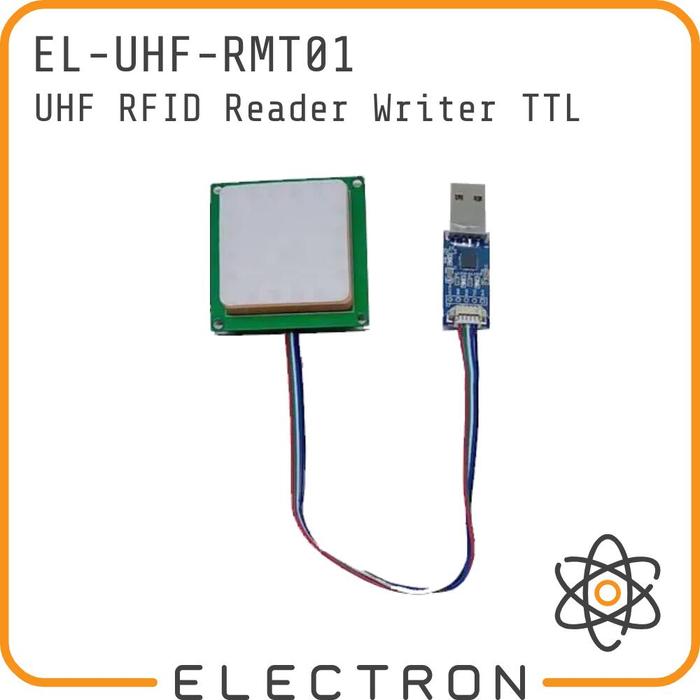 Gambar EL-UHF-RMT01 RFID Reader Writer Module UART TTL 3.3V Microcontroller - RMT01 + USB TTL dari Electron ID_NEW undefined Tokopedia