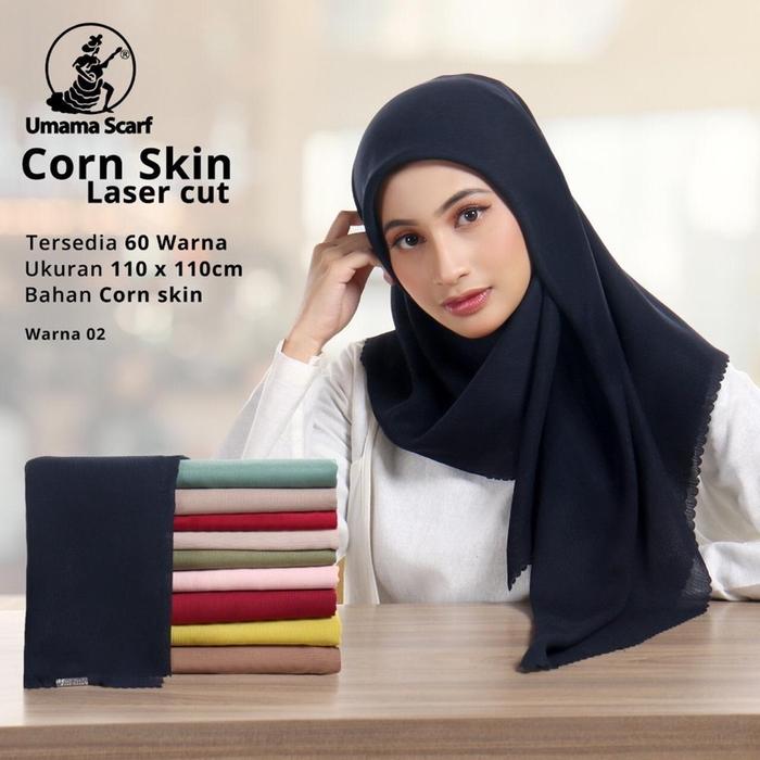 Gambar Cornskin Hijab Segi Empat Serat Kulit Jagung Corn Skin LC By Azara 110 - Hitam dari Bank.Gadgets undefined Tokopedia