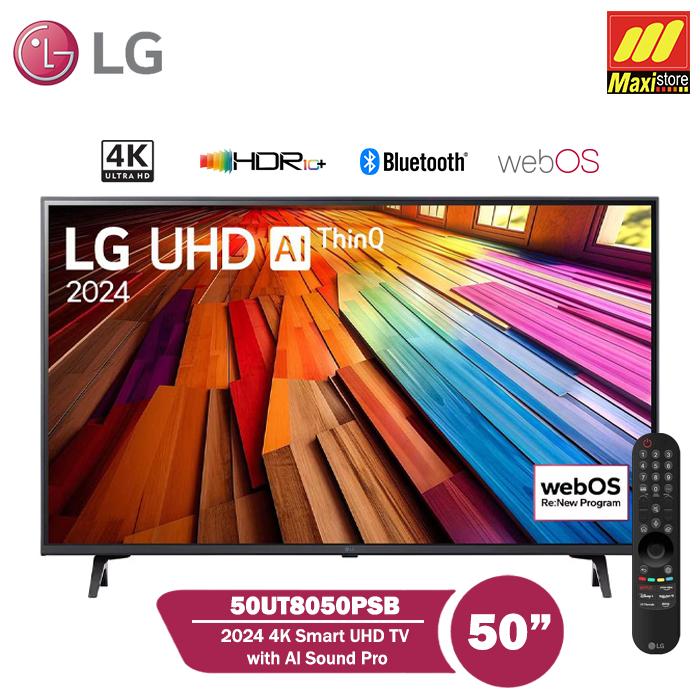 Jual LG 50UT8050 / 50UT8050PSB 2024 50 Inch 4K UHD Smart TV AI UT80 ...
