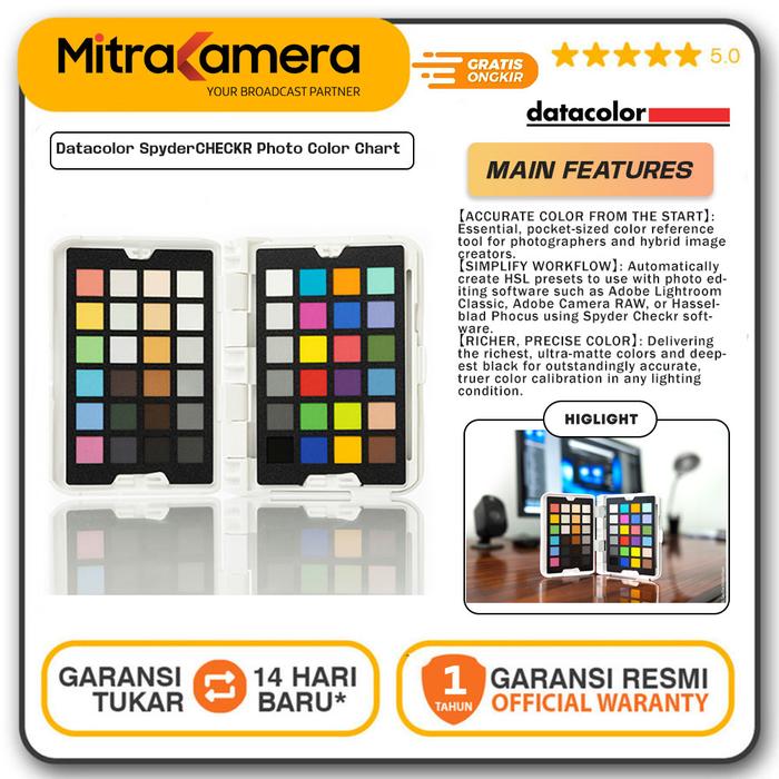 Small Camera Color Chart Fujifilm Digital Cameras Datacolor SpyderCHECKR 24 Color Chart | Future ...