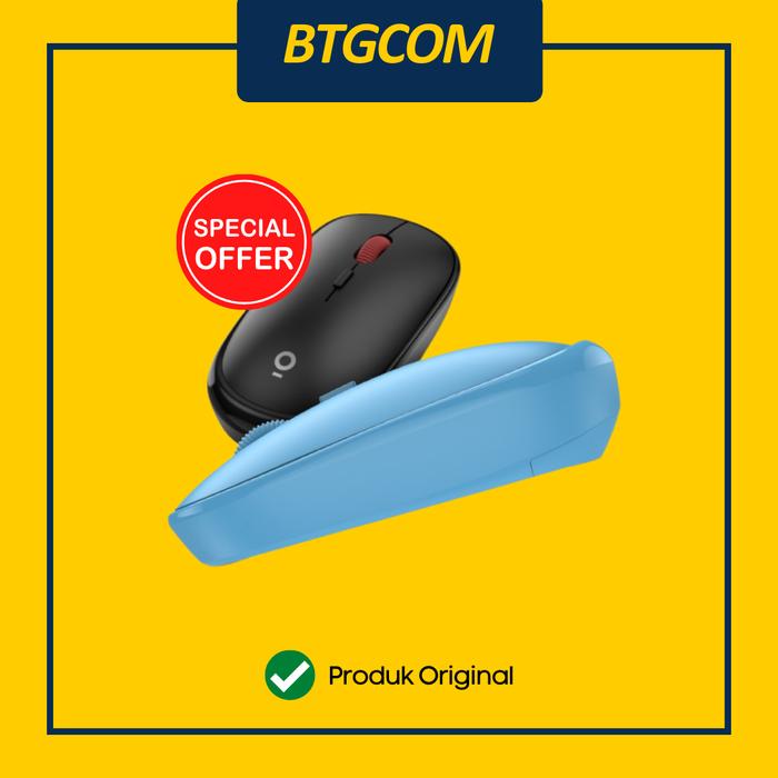 Gambar MOUSE OLIKE M3 WIRELESS SILENT CLICK MUTE OPTICAL 1600DPI BLACK/BLUE dari btgcom undefined Tokopedia