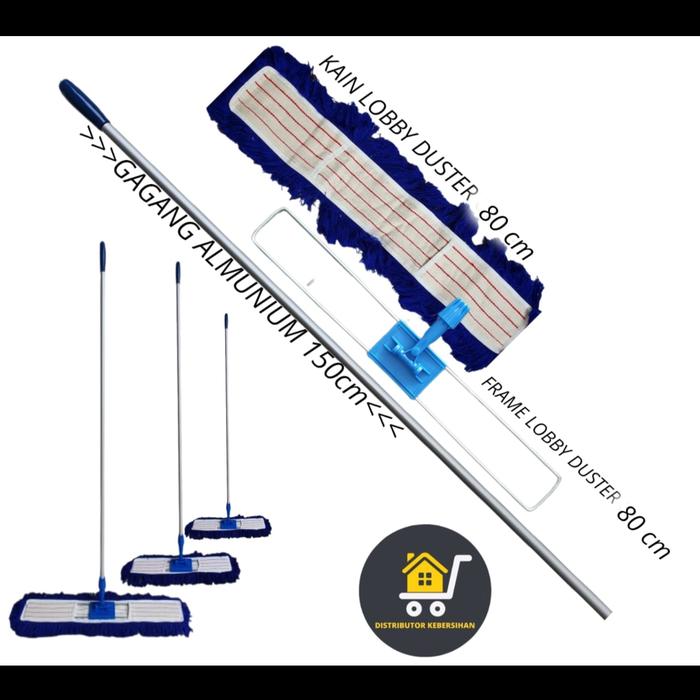Gambar Lobby duster/Alat pel dorong/Refill Kain Lobby/Tersedia ukuran 60&80cm - 80cm dari Distributor Kebersihan undefined Tokopedia