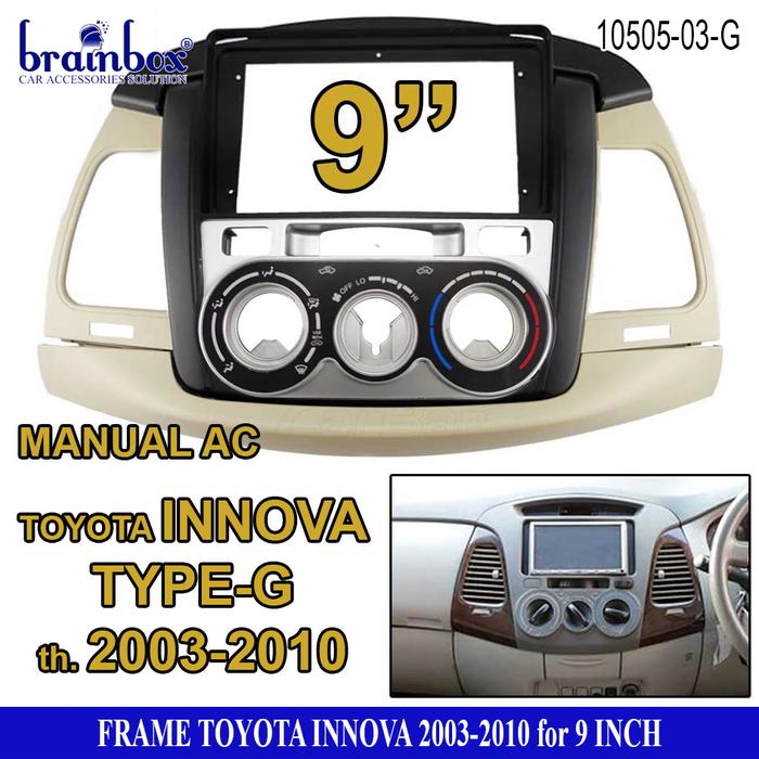 Gambar Frame Head Unit Innova 9 Inch Tahun 2003-2015 Bingkai Panel TV Innova - G 2003-2010 dari Brainbox Car and Home undefined Tokopedia
