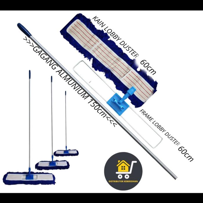 Gambar Lobby duster/Alat pel dorong/Refill Kain Lobby/Tersedia ukuran 60&80cm - 60cm dari Distributor Kebersihan undefined Tokopedia