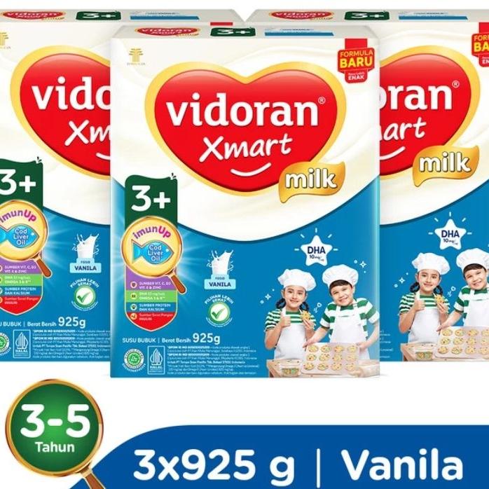 Gambar Vidoran Xmart 3+ Vanila 925 GR | Vidoran Xmart 3+ Madu 925Gr Susu Formula Anak 3-5 Tahun  Murah - Madu dari DOMINIC BABY STORE undefined Tokopedia