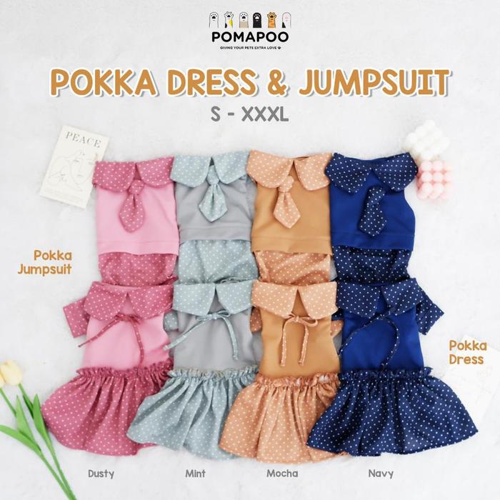 Gambar Borong Pomapoo - Baju Kucing Dan Baju Anjing Pokka Jumpsuit Dan Dress dari Indrayaktii Shhop undefined Tokopedia
