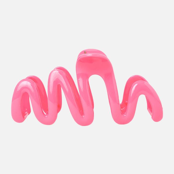Gambar Stroberi Wave Glossy Color Hair Clip - Neon Pink dari Stroberi Accessories undefined Tokopedia