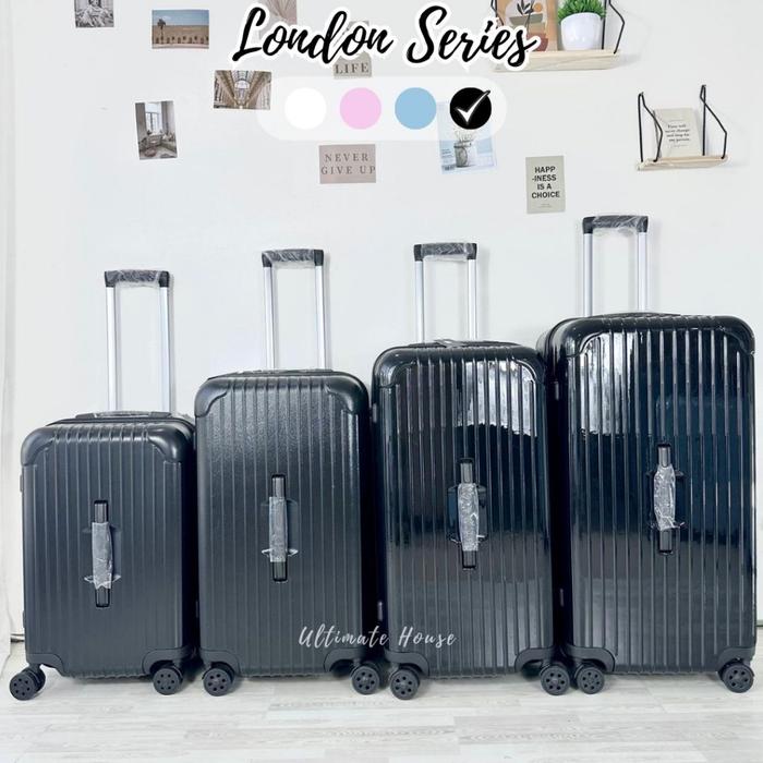 Gambar Koper London Series Koper Kabin Cabin Bagasi Jumbo Zipper Koper Travel - London Black, 28 Inch dari HomewareIndonesia undefined Tokopedia