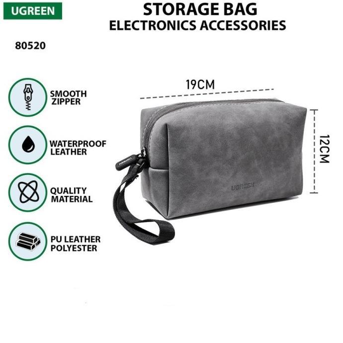 Gambar Ugreen Storage Bag Accessories Pouch Dompet Travel Kit Charger 80520 - Abu-abu dari ahelamasustore undefined Tokopedia