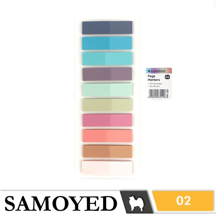 Gambar Penanda / Pembatas Buku / Halaman Plastik / Plastic Page Markers / Flags / Index / Mark / Bookmarks / Sticky Notes Samoyed PM-J33 - 2 dari Stasio undefined Tokopedia
