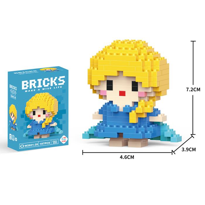 Gambar DIY Susun Balok Blok Mini Kartun Bricks Donat Disney Mainan Balok Nano Block Kartun Toys - Elsa dari Big Wind Shop undefined Tokopedia