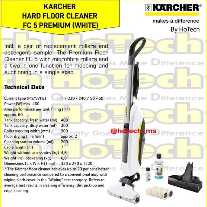 Gambar Karcher FC 5 PREMIUM (WHITE) 460 tt Floor Care dari texicho12 undefined Tokopedia