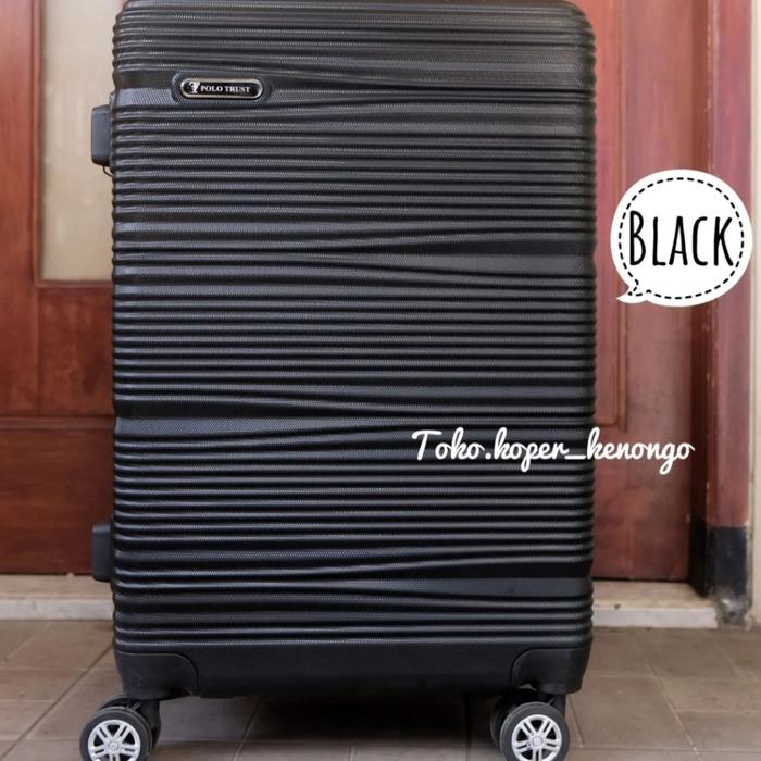 Gambar (805) tas koper bahan fiber hardcase Viber merek polo Geneva 24 inch - Hitam dari Kenongo Official Store undefined Tokopedia