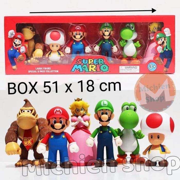 Gambar Action figure mario bros nintendo toys mainan - CEWE PINK dari MICHIEN-SHOP undefined Tokopedia
