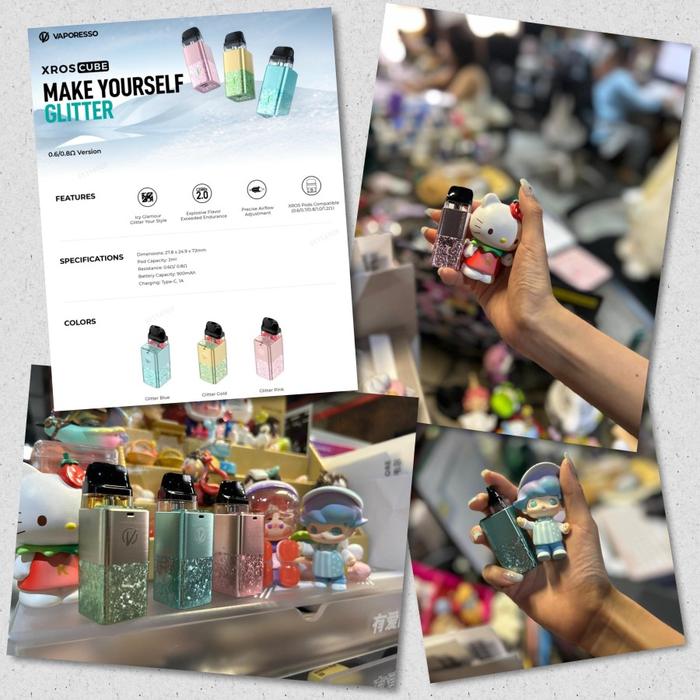 vaporesso xros cube glitter Jual Special Edition 16W 900mAh Pod Kit / XROS Cube Pod - Glitter Gold - Kota Administrasi Jakarta Pusat - Star Hobby Corner replacement pod All The Same Flavor:Classic Tobacco new vuse flavors 2024