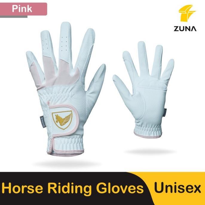 Gambar P R O M O Sarung Tangan Berkuda Equestrian Zuna Gloves X Margenie For Pleasure Uni Horse Riding - Merah Muda, XS dari Akutsa Store undefined Tokopedia